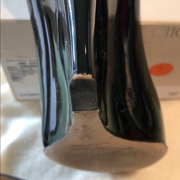 Jimmy Choo Wedge Open Toe Heels Size 6 - Picture 7 of 9
